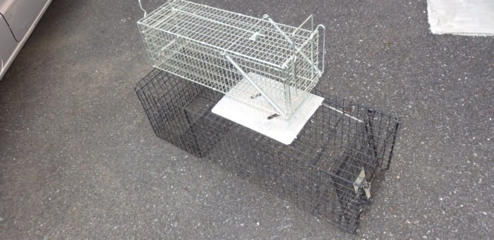 上が吊り下げ式、下が踏み板式